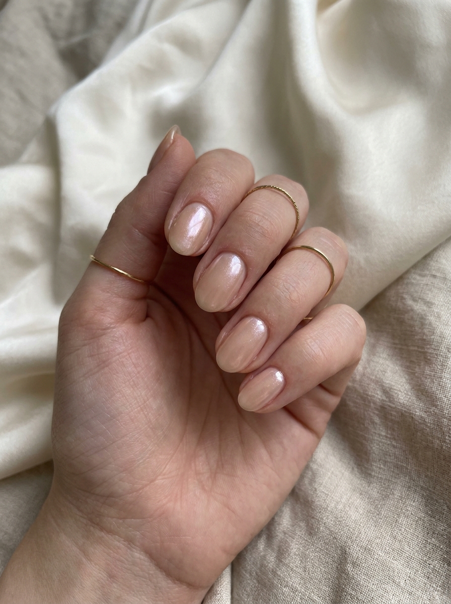 Clean Nude Chrome Nails als Clean Nails Inspiration 2026